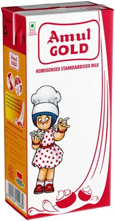 amul gold milk - homogenised standardised